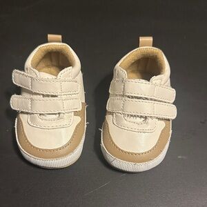 Stylish Cream and Tan Kids Shoes